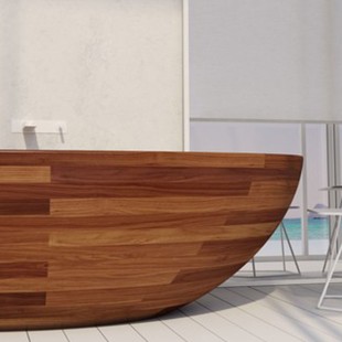 Amazing Wooden Bathtub Showers