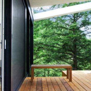 A forest house perfectly designed for a sculptor