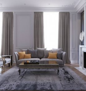 Luxurious Apartment in Moscow Blends Classic & Modern Furniture
