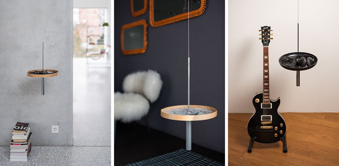 A Dramatic Suspended Side Table For Your Home Decor