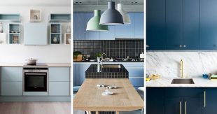 Color Inspiration: Modern Kitchen With Blue Cabinets